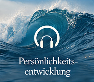 Hördateien zur Persönlichkeitsentwicklung – Meereswelle mit Kopfhörersymbol